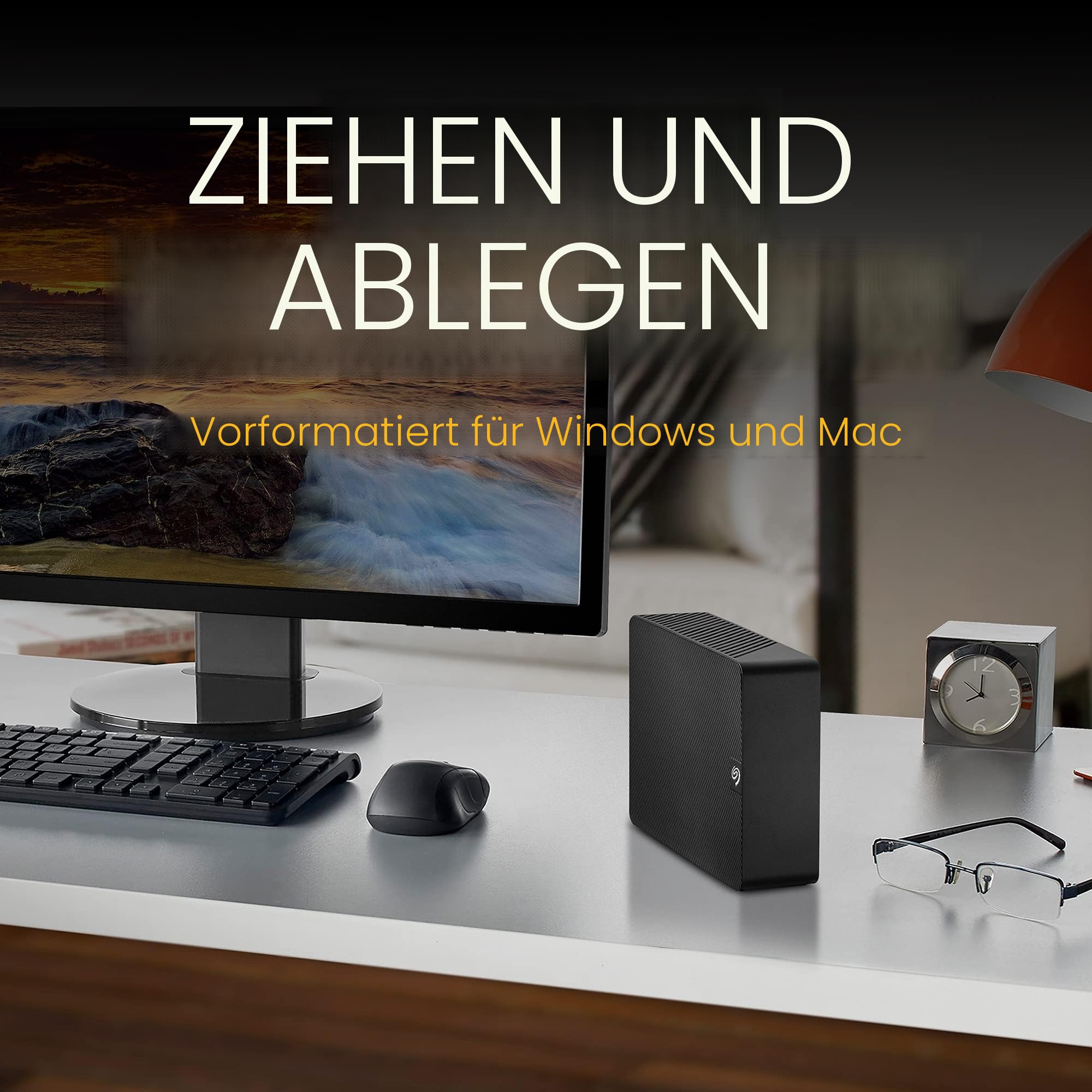 Seagate Expansion Desktop 4TB externe Festplatte, 3.5 Zoll, USB