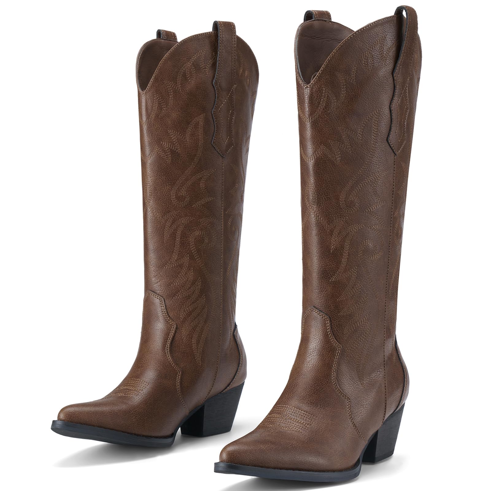 Rollda Cowboy Boots Knee-High Western