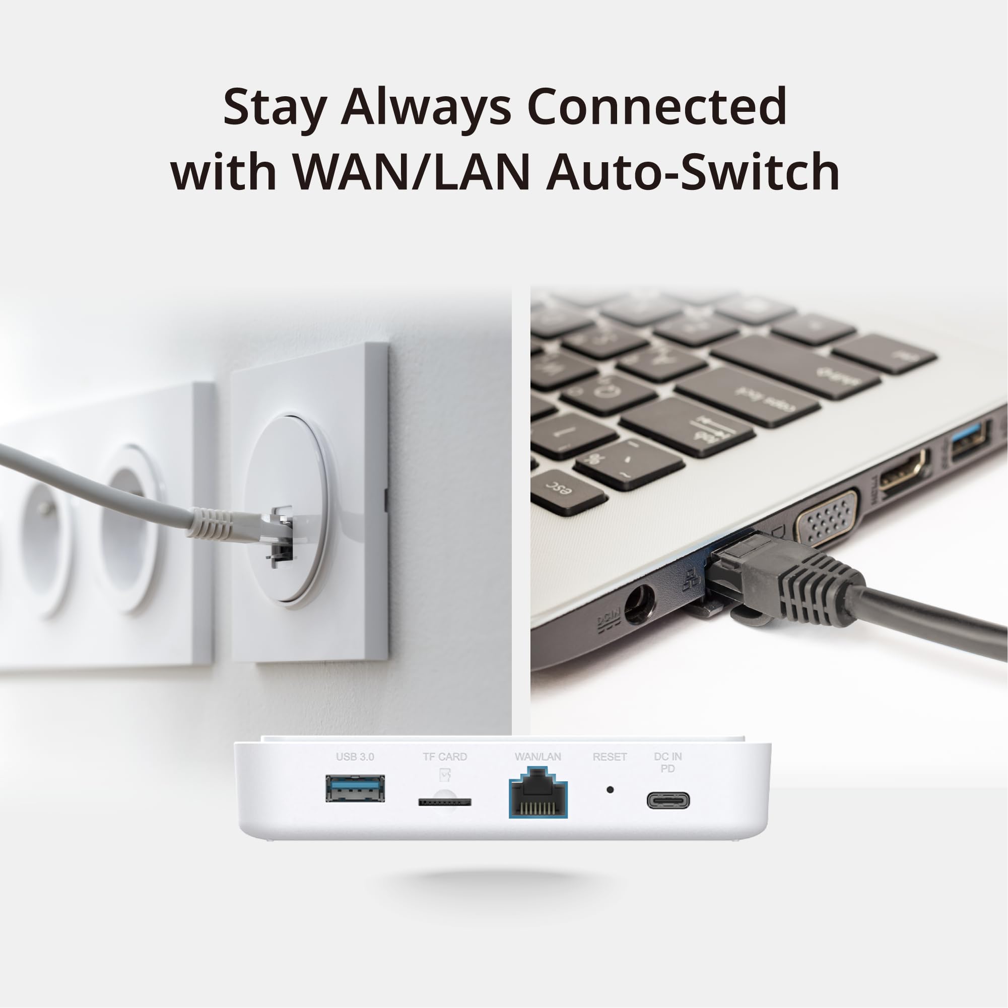 D-Link DBR-330 Wi-Fi 6 AX3000 router podróżny – przenośny dwuzakresowy bezprzewodowy hotspot, bezpieczny dostęp VPN, zasilanie USB-C, udostępnianie plików microSD/USB, obsługa WISP i hotspot 4G/5G
