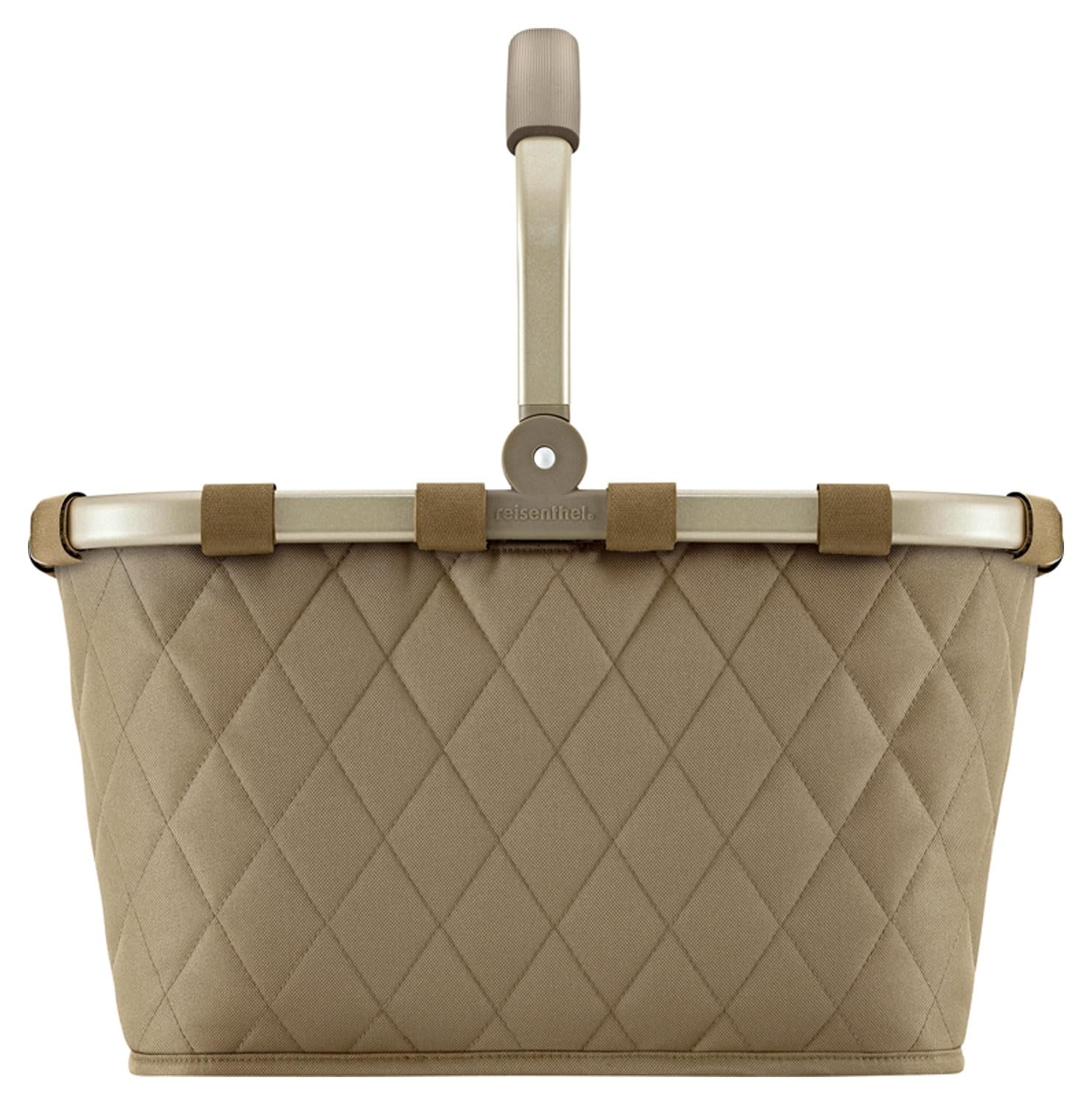 reisenthel Einkaufskorb - Olivgrün - Polyester - Aluminium - 48 x 29 cm - faltbar - mit Griff