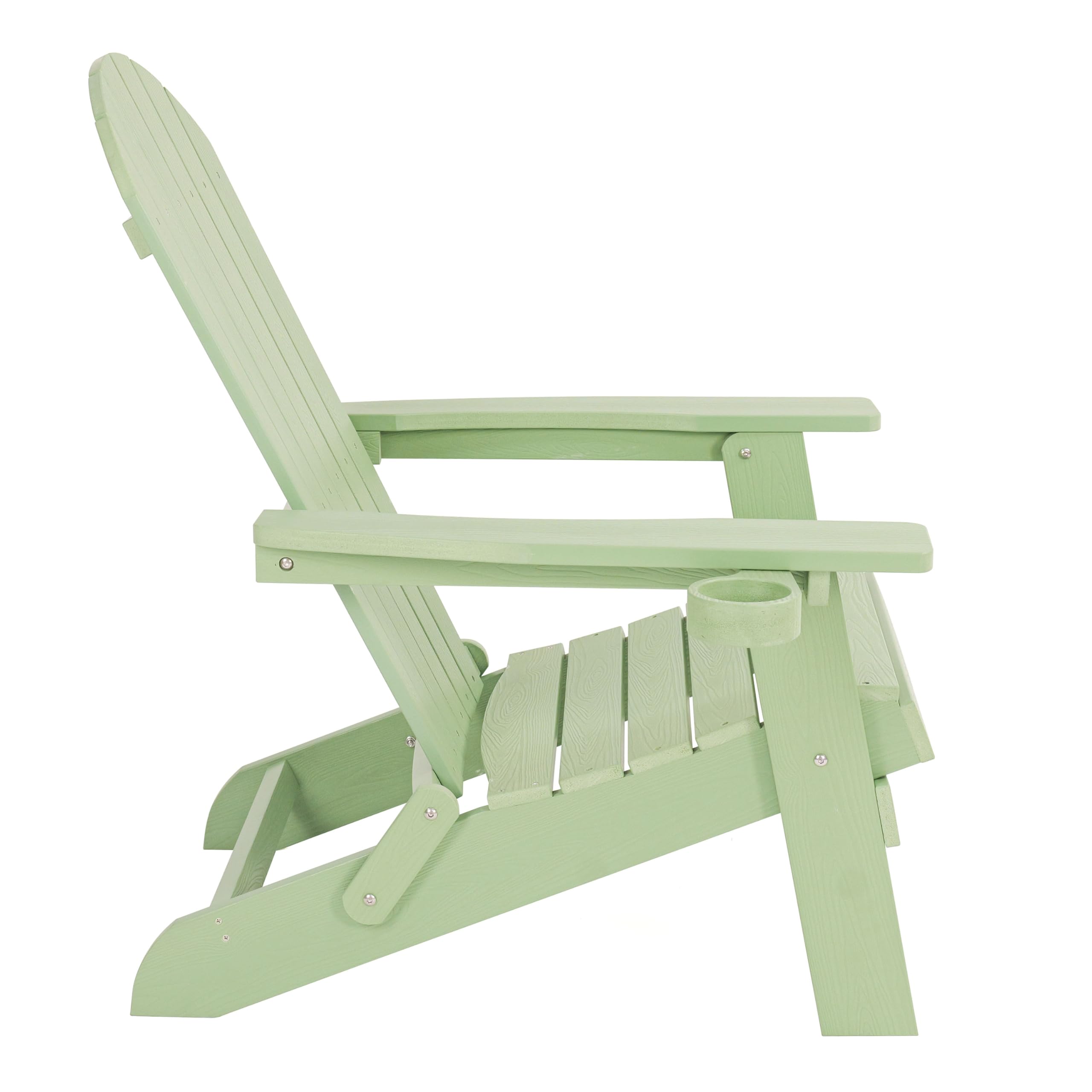 AXI Claire Adirondackstuhl aus Kunststoff in Pastellgrün | Gartenstuhl/Loungestuhl/Adirondack Stuhl/für 1 Person mit Armlehnen & hoher Rückenlehne | 84,5 x 77 x 95,5 cm