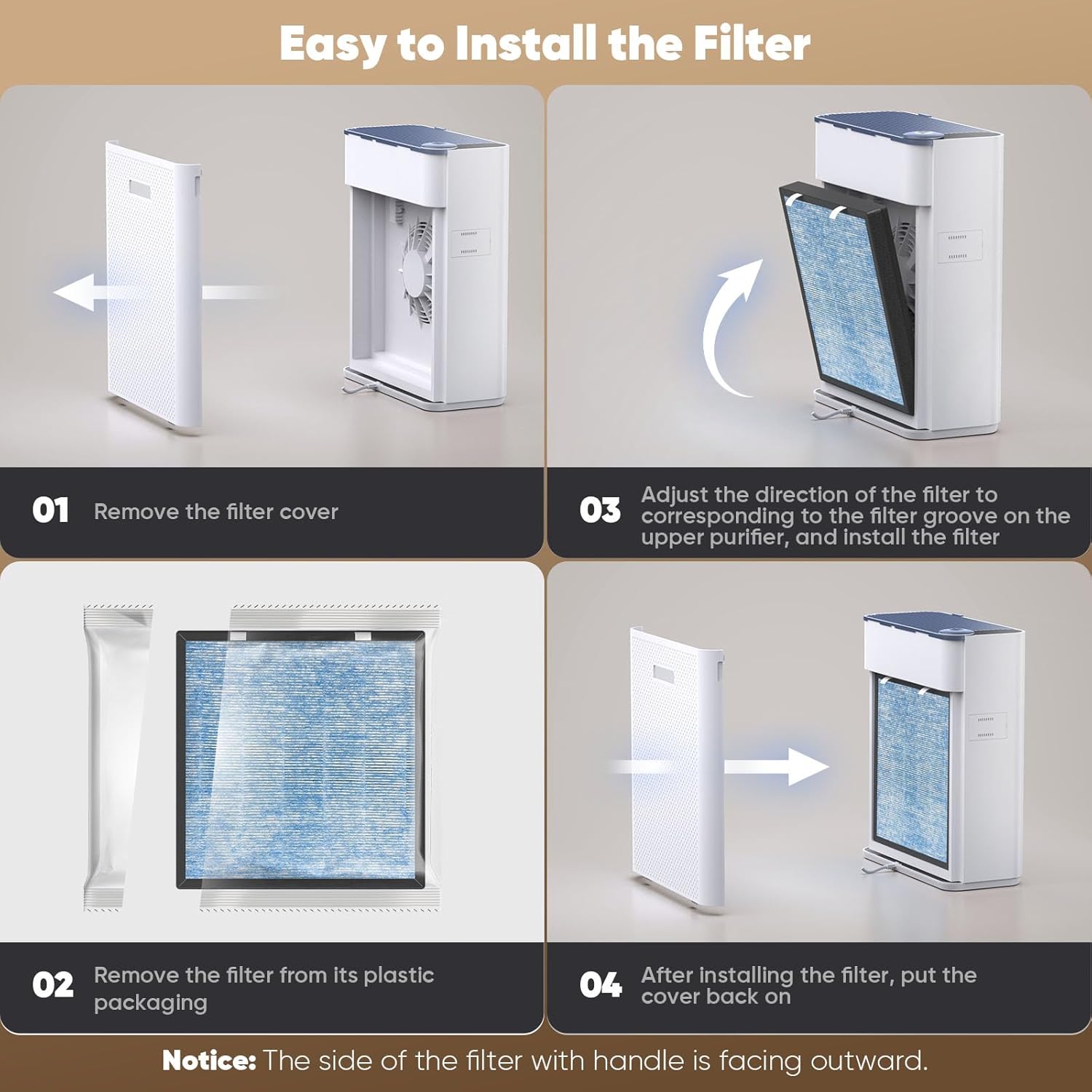Step-by-step guide for Dhyala KJ01 filter installation