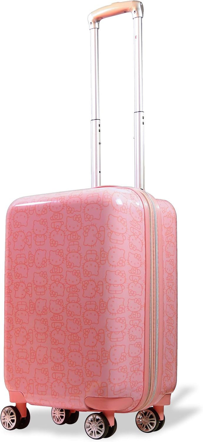FUL Hello Kitty 21 Inch Rolling Luggage, Hardshell Carry