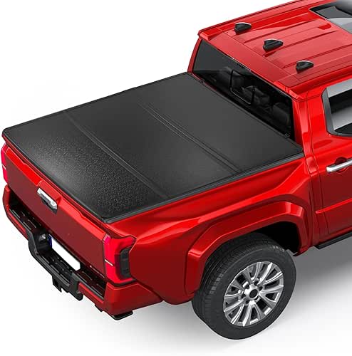 BDFHYK 5' Hard Tri-Fold Truck Bed Tonneau Cover Compatible with