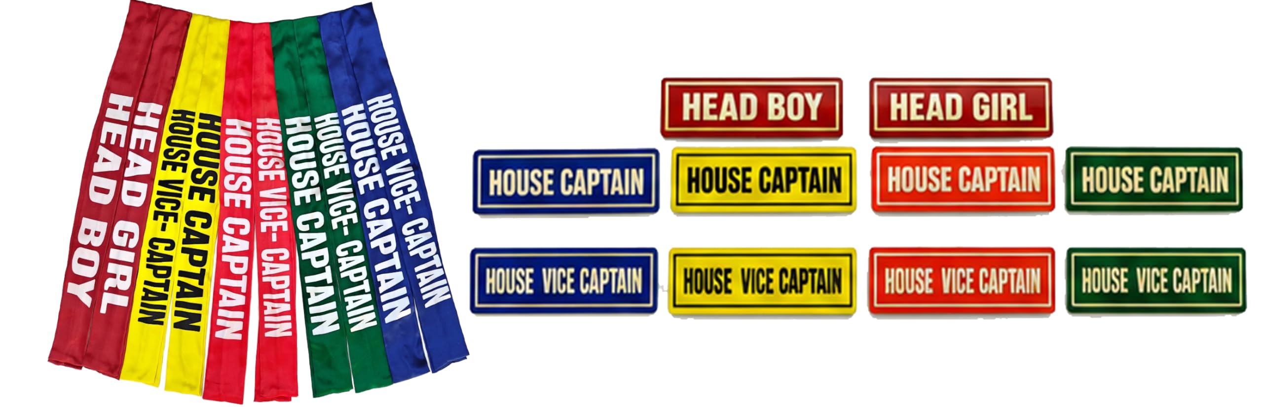 Shop In Souk School Leadership Complete Sash & Leadership badge Bundle Set of 20 | Satin Sash Acrylic Badge | Head Boy Head Girl House Captain Vice Captain| Investiture Ceremony School Leadership Set-image-15