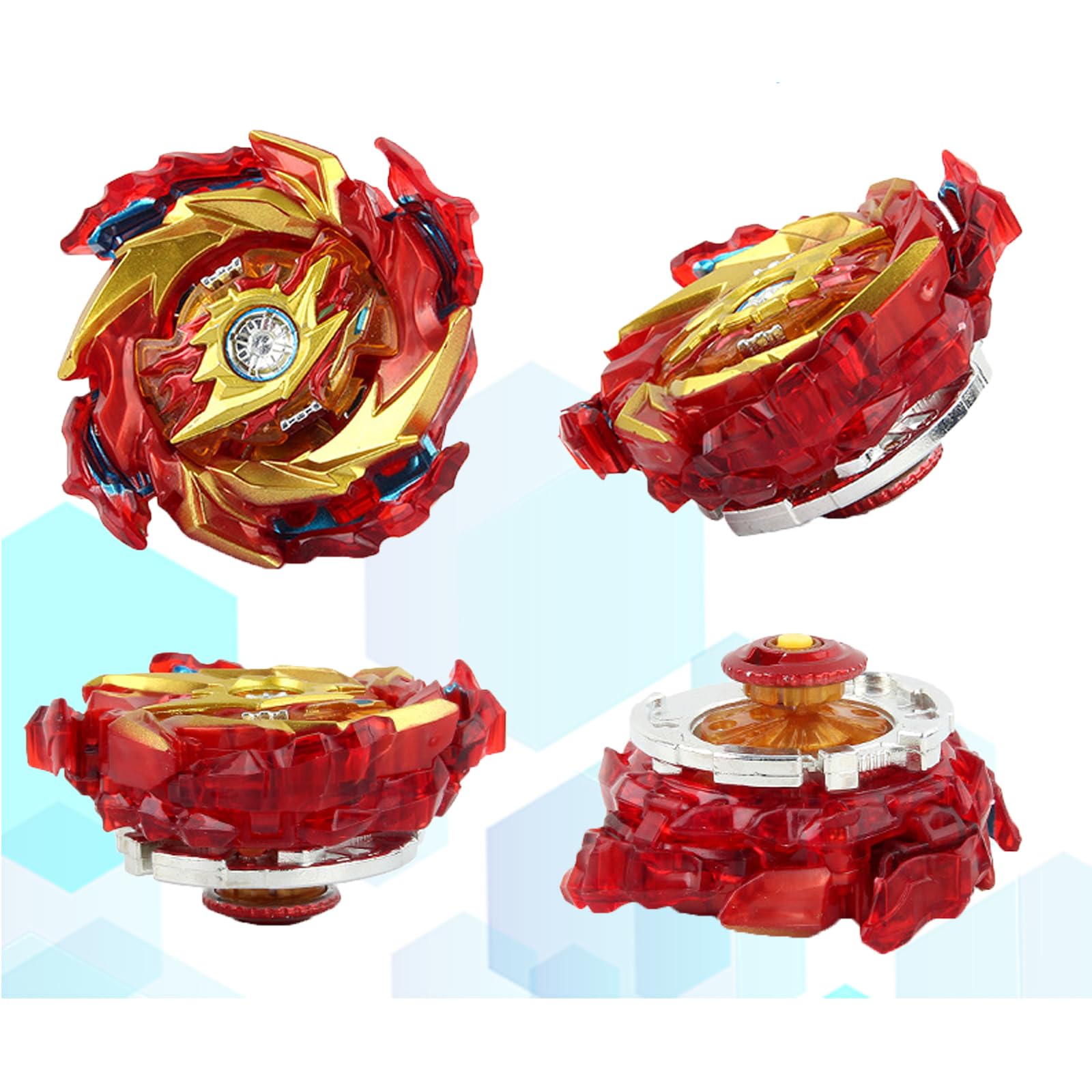 Gyroscope Turbos Kit toupie de Combat 4D Arena Metal Fusion avec Lanceur de Bataille, Coffret Cadeau (174-1+174-2)