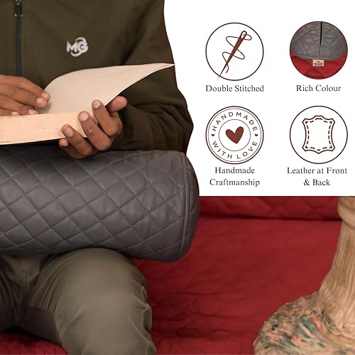 Miniatura 4 de Funda de cojín redonda para el cuello, funda de almohada redonda de luna llena de 14 x 6 pulgadas, funda de almohada cilíndrica de piel de cordero