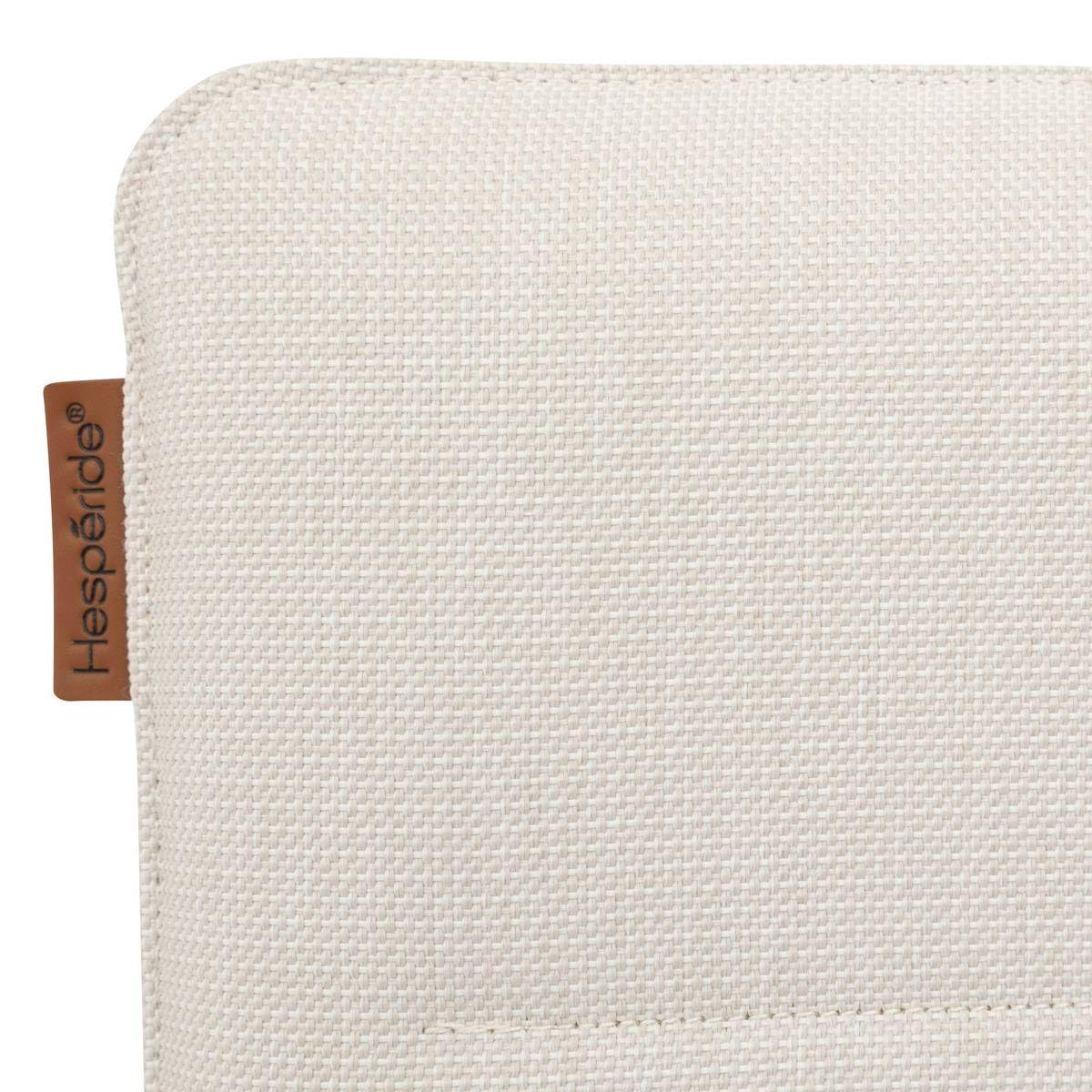 Fauteuil de Jardin Empilable Hespéride Diese Argile et Ivoire Anti-Rouille Tissu Déperlant Séchage Rapide