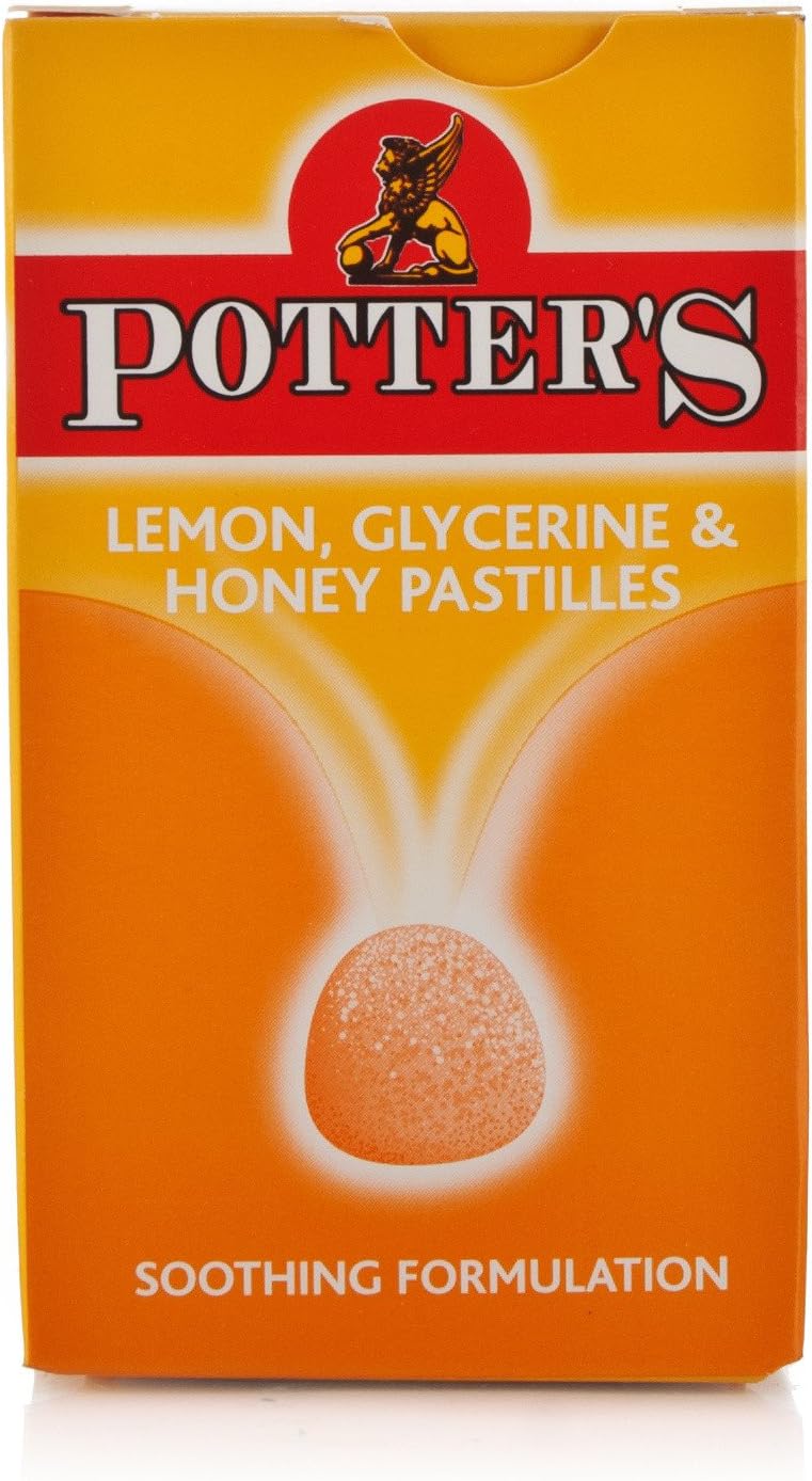 Potters Pastilles Lemon, Glycerine & Honey 45g