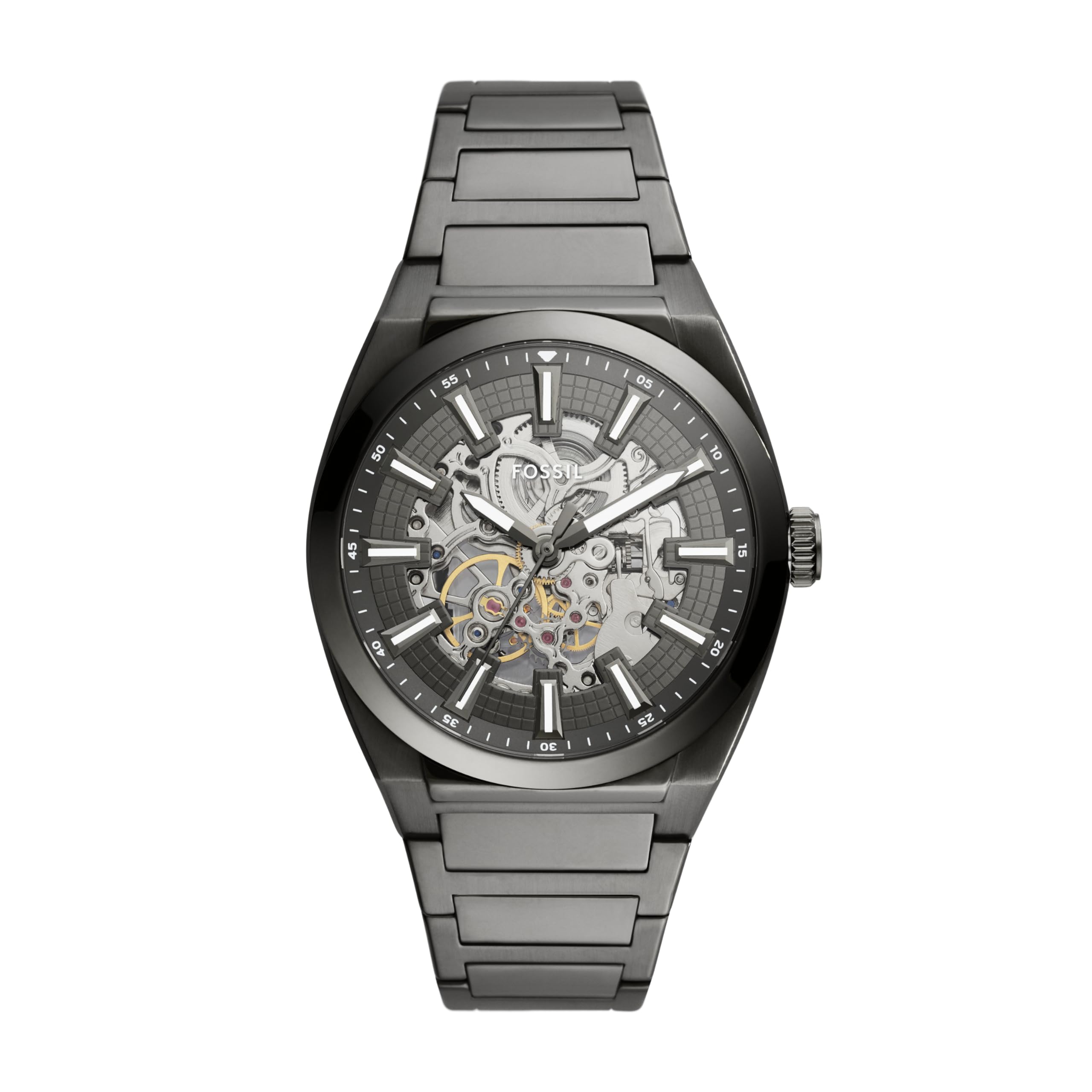 Everett Analog Gray Dial Men's Stainless Steel Watch-Me3206