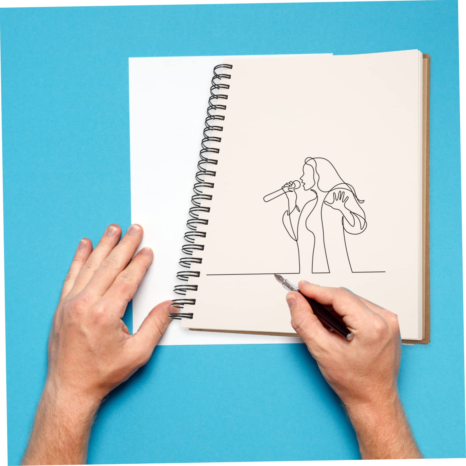 SHINEOFI Carnets De Croquis De Style Simple Pour Étudiants De Peinture à Spirale Cahiers Vierges Pour Dessin Et Peinture
