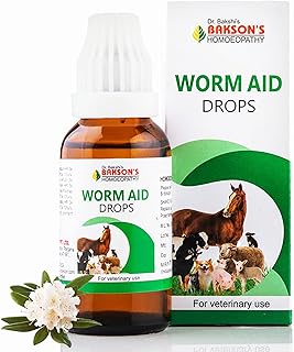 Worm Aid Drops | Deworming Medicine for Pets | Worm Infestation Medicine | Pet Deworming | Easy to Use | Safe Medicine | No Side Effects | 30ML