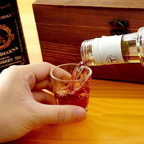 Miniatura 6 de OBTANIM Paquete de 18 vasos de chupito, juego de vasos de chupito transparente de 1.5 onzas con base pesada para bares, restaurantes, hogar