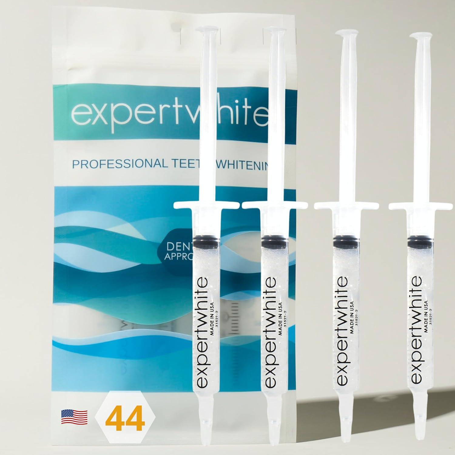Expertwhite 44 Teeth Whitening Gel Refills for Custom Dental Trays Made USA