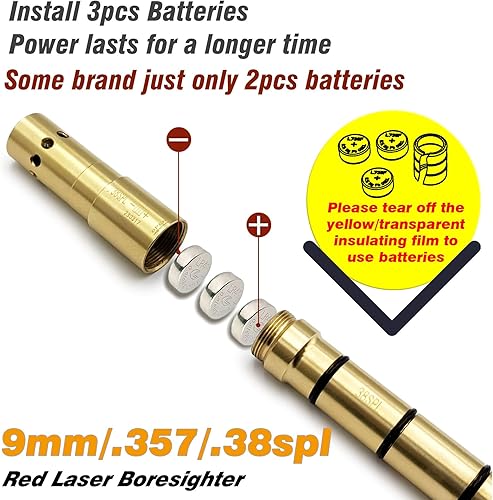 Vista 35 de Especial Laser Boresighter End Barrel Laser Bore Vista precisa y fácil de instalar Revólveres Pistolas Rifle y pistolas de aire