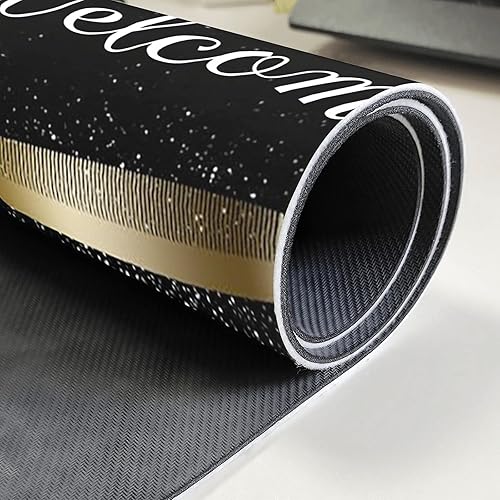 Miniatura 5 de Felpudo de goma antideslizante con estampado brillante para peluquería, para interiores y exteriores, patio, puerta delantera, decoración del hogar,