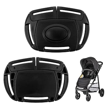 Stroller Harness Buckle Replacement Compatible with Diono Stroller & Car Seat, Safety Harness Clip for Babies, Toddlers & Kids Buckle Only,Black 1 Pack