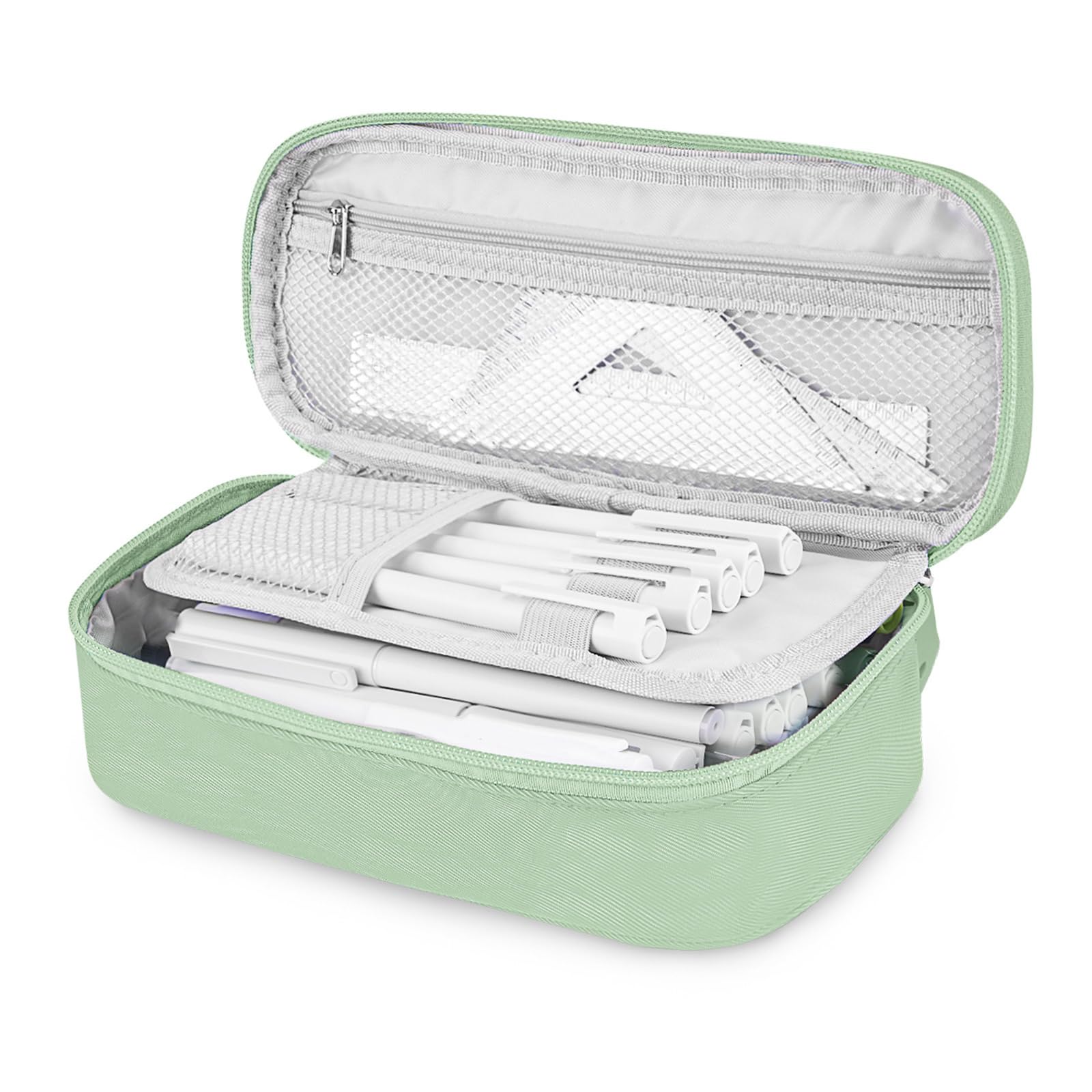 wonsar Federmäppchen Mäppchen Federtasche Etui 4 Fach Federmäppchen Mädchen Jungen Teenager Schlamppermäppchen für Schule & Büro