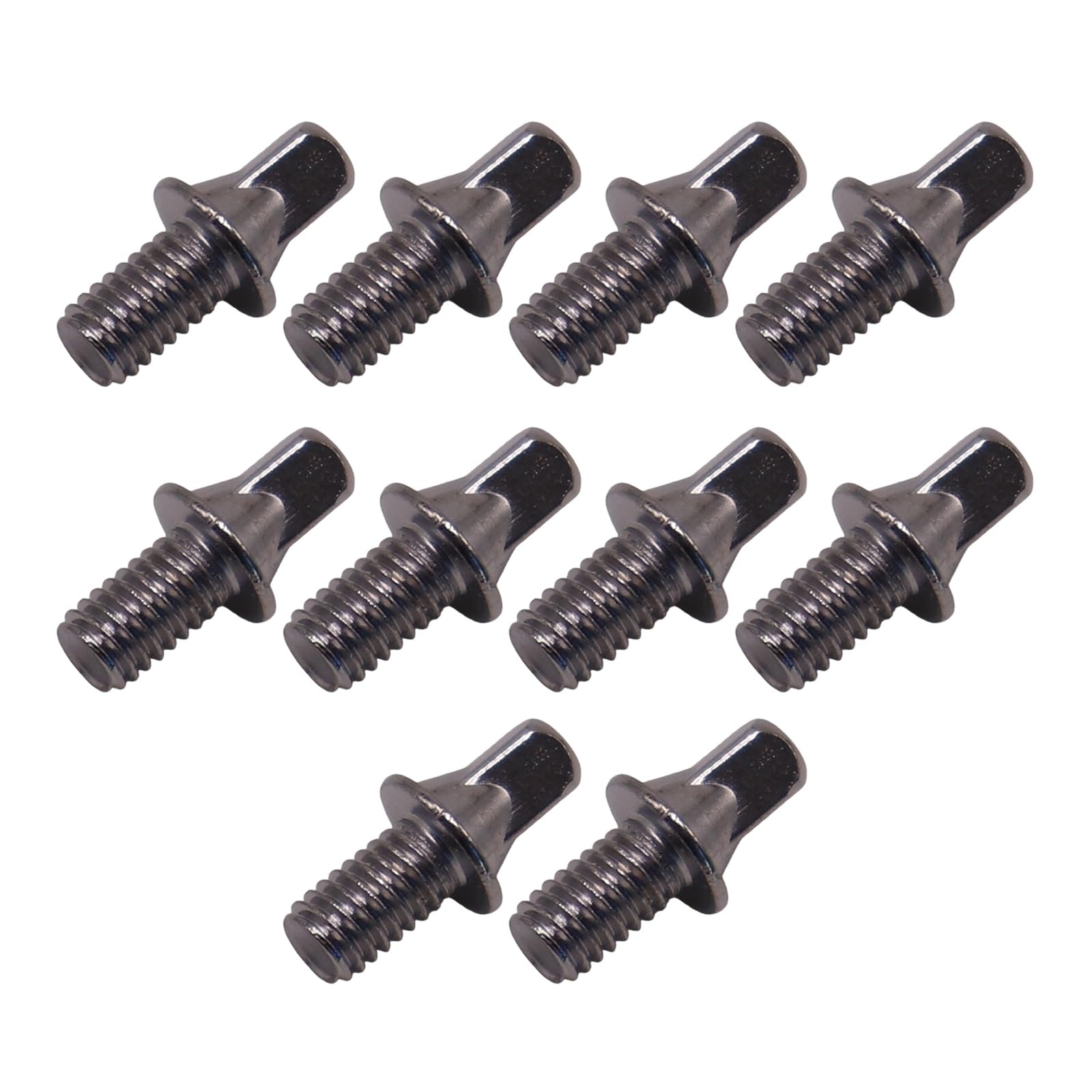 GTYLF 10Pcs Drum Tension Rods Metal Rustproof Short Screws Drum Standard Exterior Square Screws Drum Hardware Screws