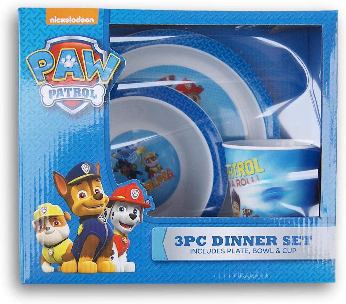 Paw Patrol Dinner Table Set - Bowl and Flatware