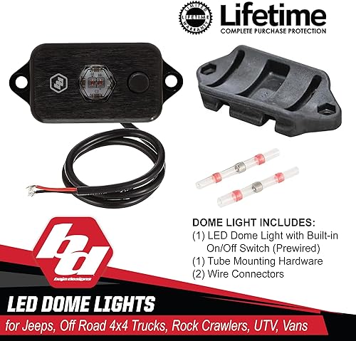 Miniatura 5 de Baja Designs Luz de domo LED con interruptor (rojo)