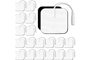 TENS Unit Pads Replacement - 20 Reusable Self-Adhesive Electrodes Pads, Compatible with AUVON TENS 7000