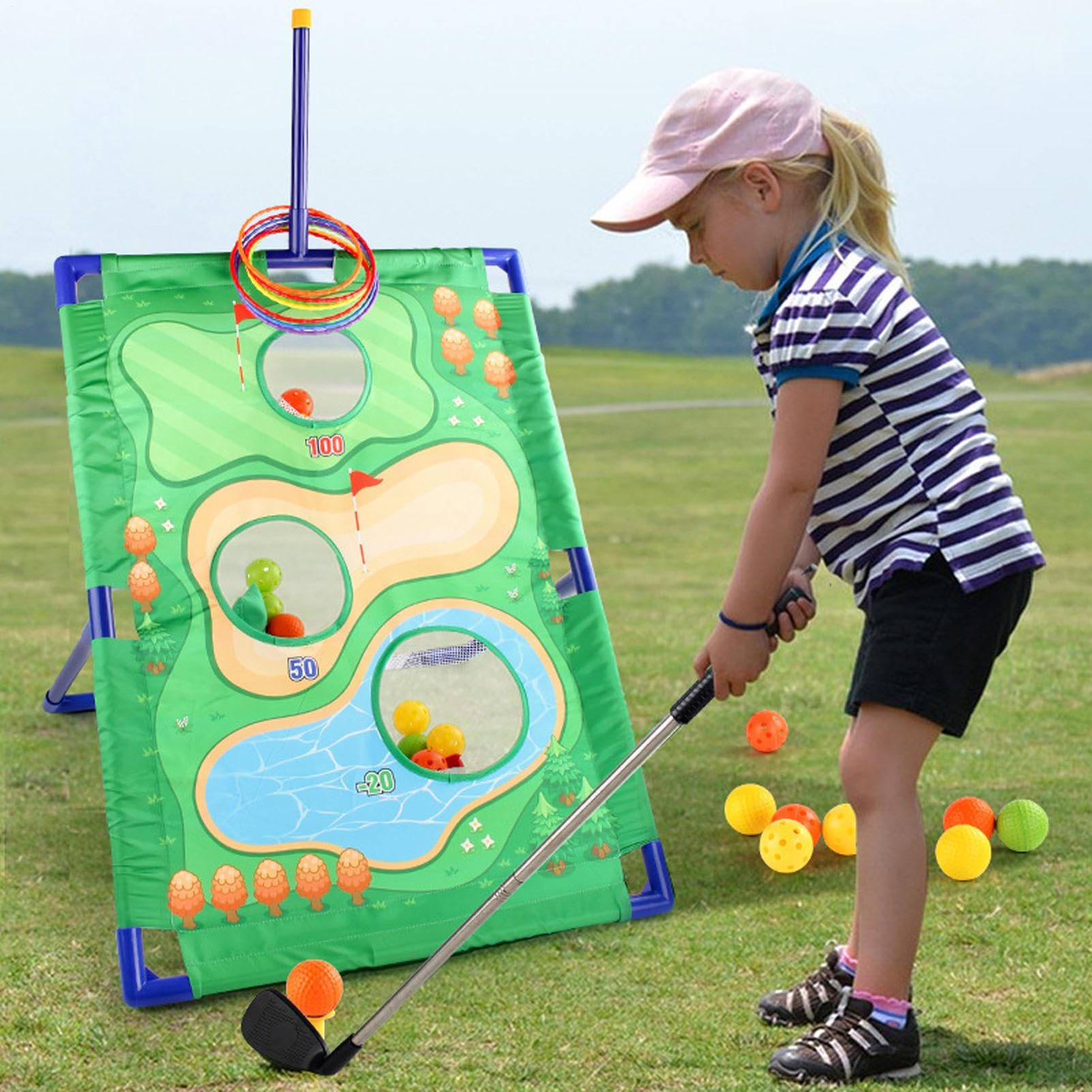 Gra W Golfa Symulatory Dla Golfistów, Sprzęt Do Ćwiczeń, Zabawki Ogrodowe | Ogrodowa Mata Do Chippingu Golfowego Sport, na zewnątrz, zabawki do domu, ogrodu, imprez, biur, na podwórko