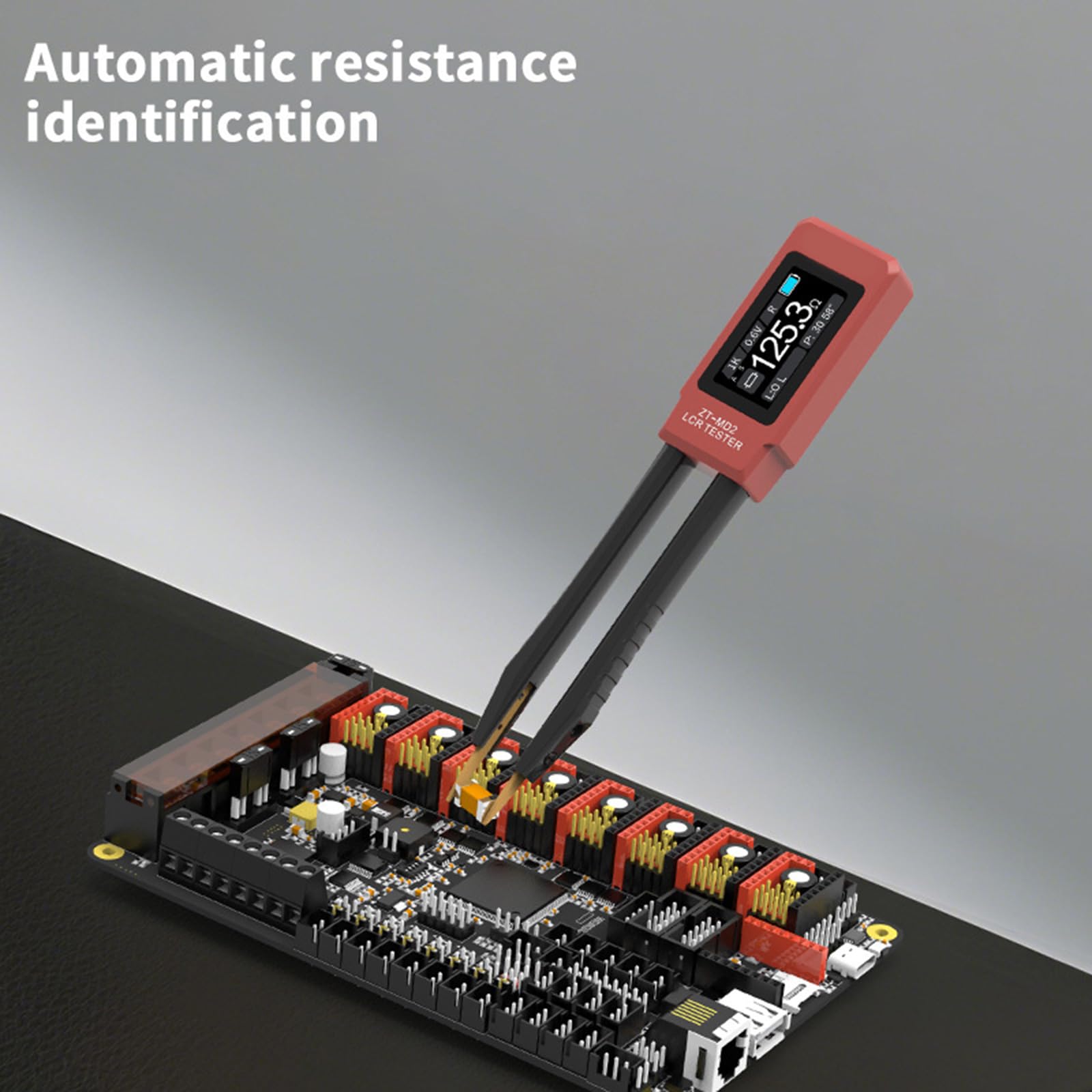 Analizadores de parámetros portátiles, brazo flexible, identificación automática de voltaje, resistencia, inductancia, capacitancia, medición de resistencia