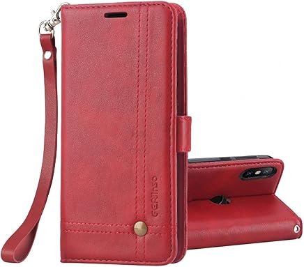 Ferilinso Funda Xiaomi Mi A2 Carcasa Cuero Retro Elegante con ID Tarjeta de Cr?dito Tragamonedas Soporte de Flip Cover Estuche de cierre magn?tico para Xiaomi Mi A2 (Rojo) Ferilinso Funda Xiaomi Mi A2 Carcasa Cuero Retro Elegante con ID Tarjeta de Cr?dito Tragamonedas Soporte de Flip Cover Estuche de cierre magn?tico para Xiaomi Mi A2 (Rojo)