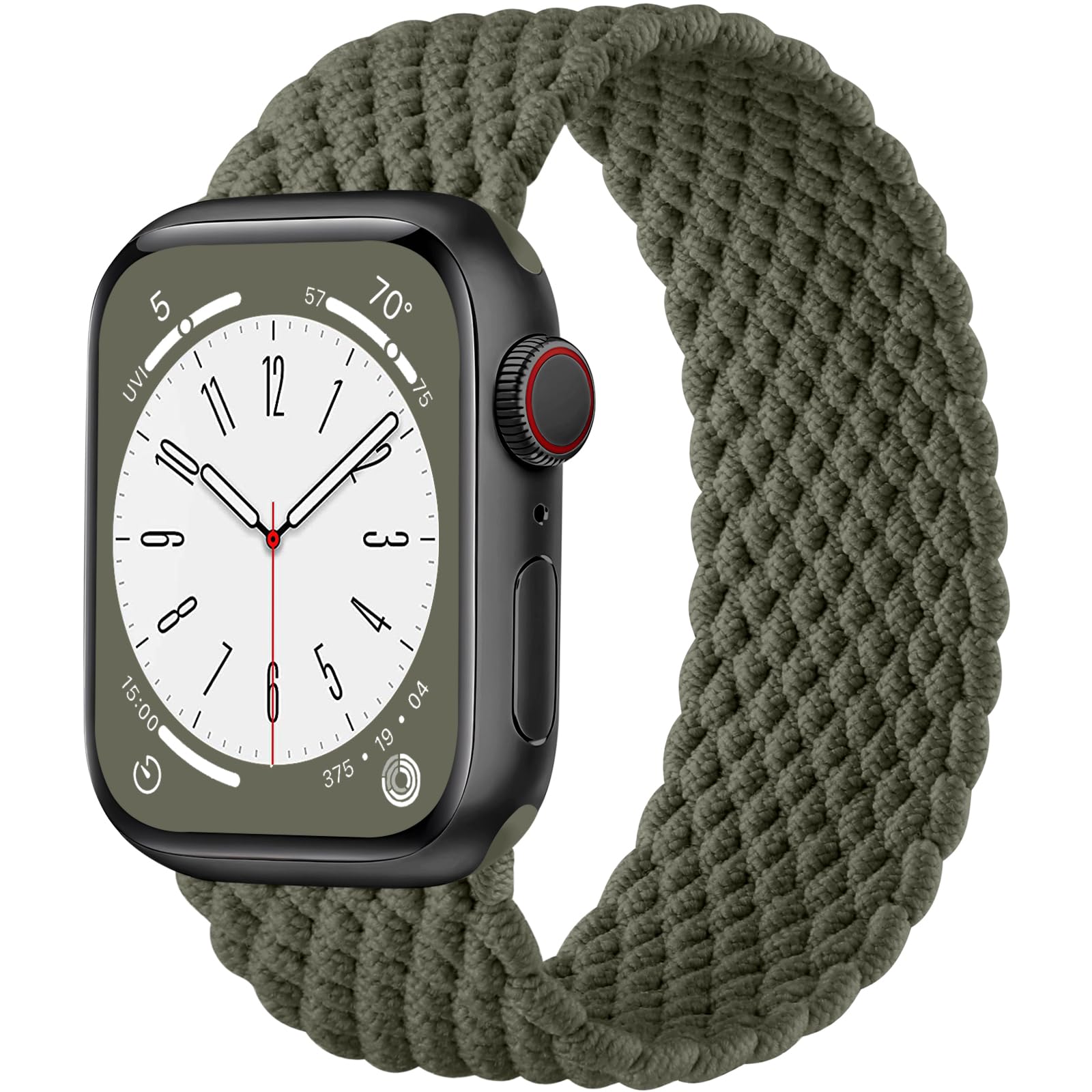 Zedoli Braided Solo Loop Bands Compatible with Apple Watch Band 38mm 40mm 41mm 42mm 44mm 45mm 46mm 49mm Women Men, Stretchy Nylon Sport Elastic Strap for iWatch Series 11 10 9 8 7 6 5 4 3 2 1 SE Ultra — view 10