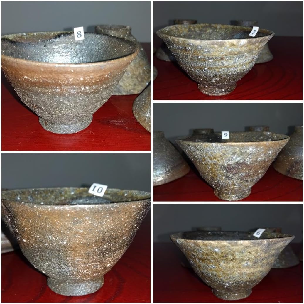 越前焼名工　桝田屋光生　 自然灰釉還元窯変美茶器逸品5点【ぐい飲み酒器】 越前焼名工 🏄 桝田屋光生 【】 自然灰釉還元窯変美茶器逸品5点