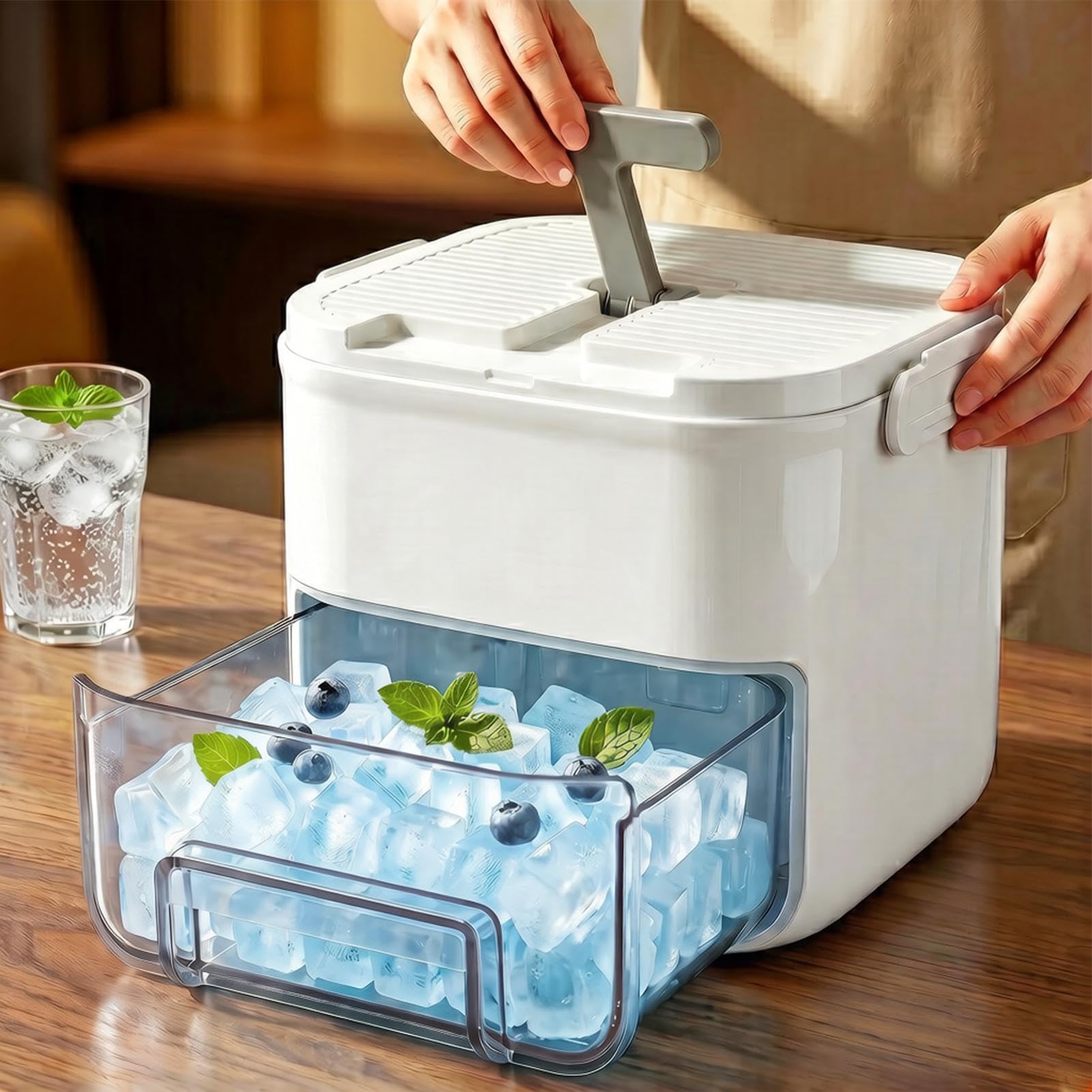 Cubiteras y bandejas para hacer hielo en congelador Molde Reutilizable para | de Almacenamiento de Hielo En Cóctel Café Agua Bebidas Congelador Y Frigorífico Bar Whisky