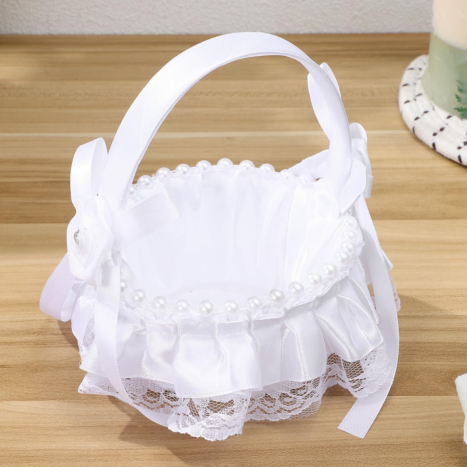 Lot de 4 corbeilles à fleurs pour mariage, mariage, cérémonie, fête