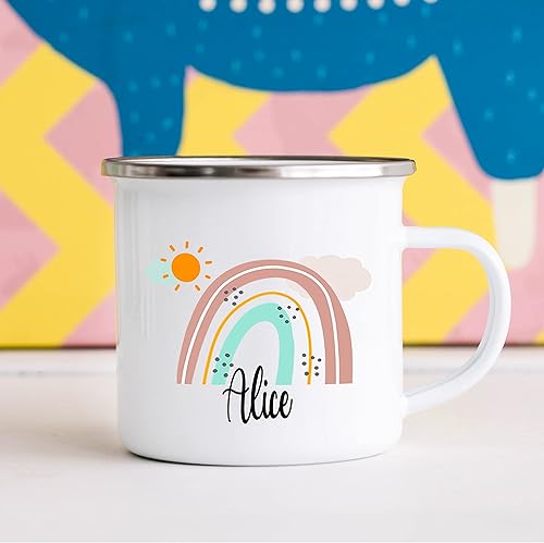 Miniatura 4 de HomeBee Taza personalizada para niños niñas chocolate caliente cacao café y leche regalos de fiesta de cumpleaños con nombre personalizado taza de
