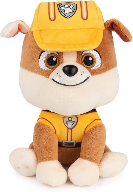 GUND Fonctionnaires PAW Patrol Rubble dans la construction de signature Uniforme Jouet, animal farci pour les âges 1 et haut, 6" (Les styles peuvent varier)