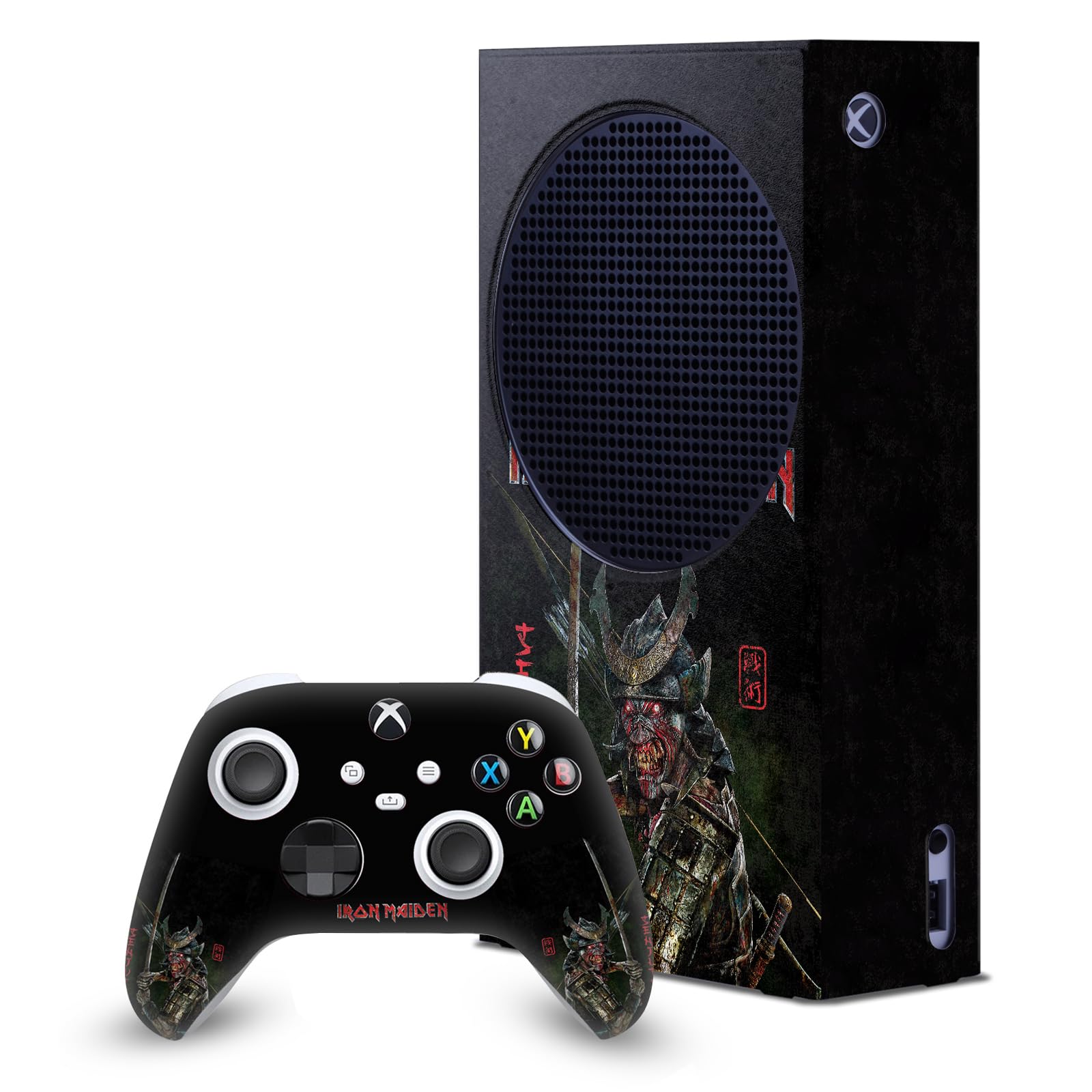 Head Case Designs Sous Licence Officielle Iron Maiden Senjutsu Album Cover Art graphique Enveloppement De Console De Jeu Et Skins Pour Manette compatible avec Xbox Series S Console & Controller Bundle