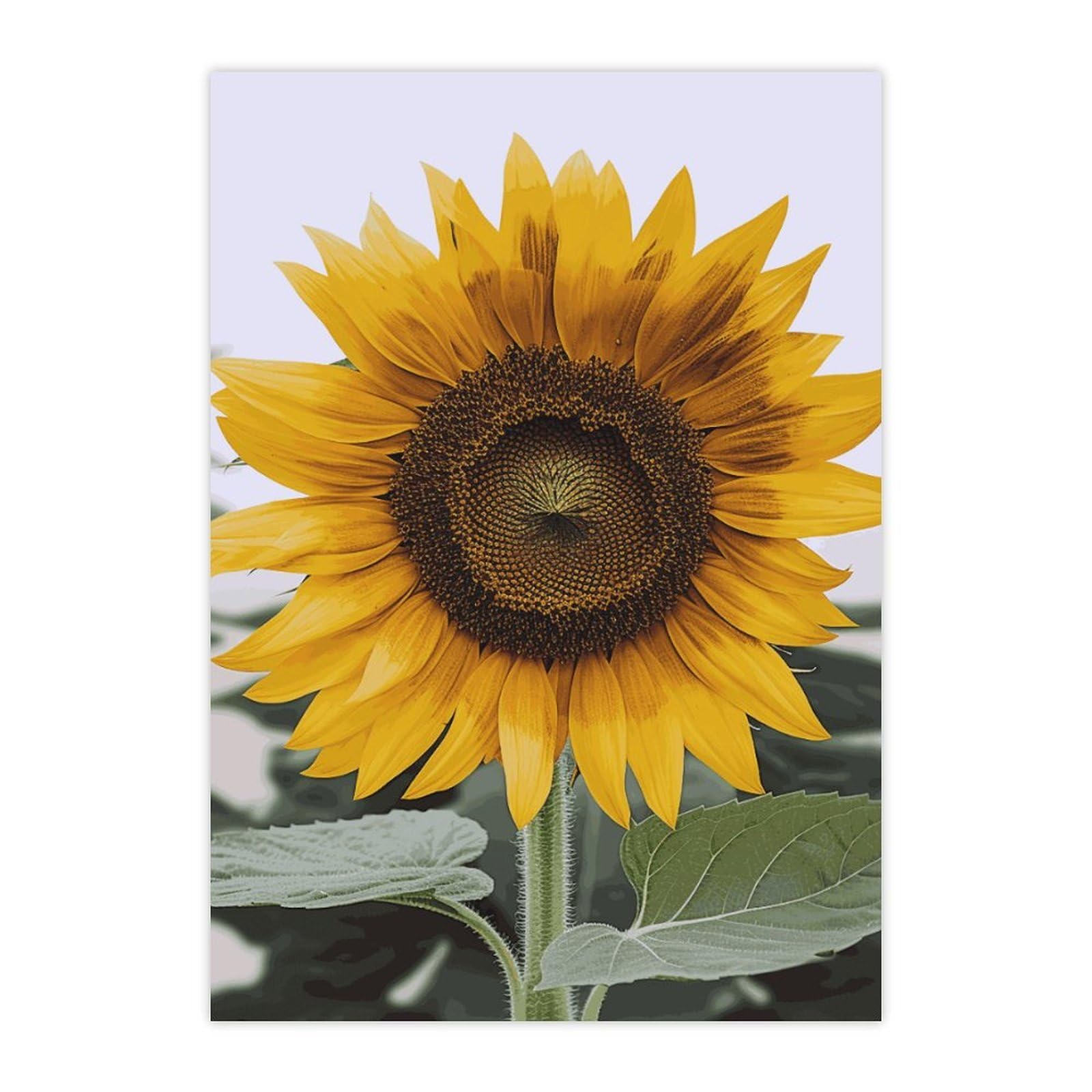 Autocollants tournesol imperméables mignons pour gourde et ordi