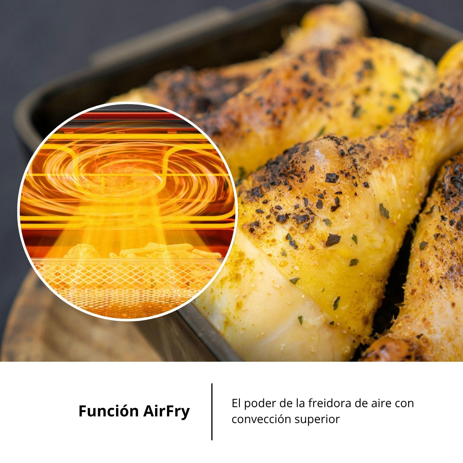 Corberó - Horno Multifunción Premium Airfry | CCHMT905N | 70L | Hidrólisis | 8 Programas | Guías Extraíbles | Mandos Push-Pull| Display táctil |3000W | Desconexión Automática | Cristal Negro