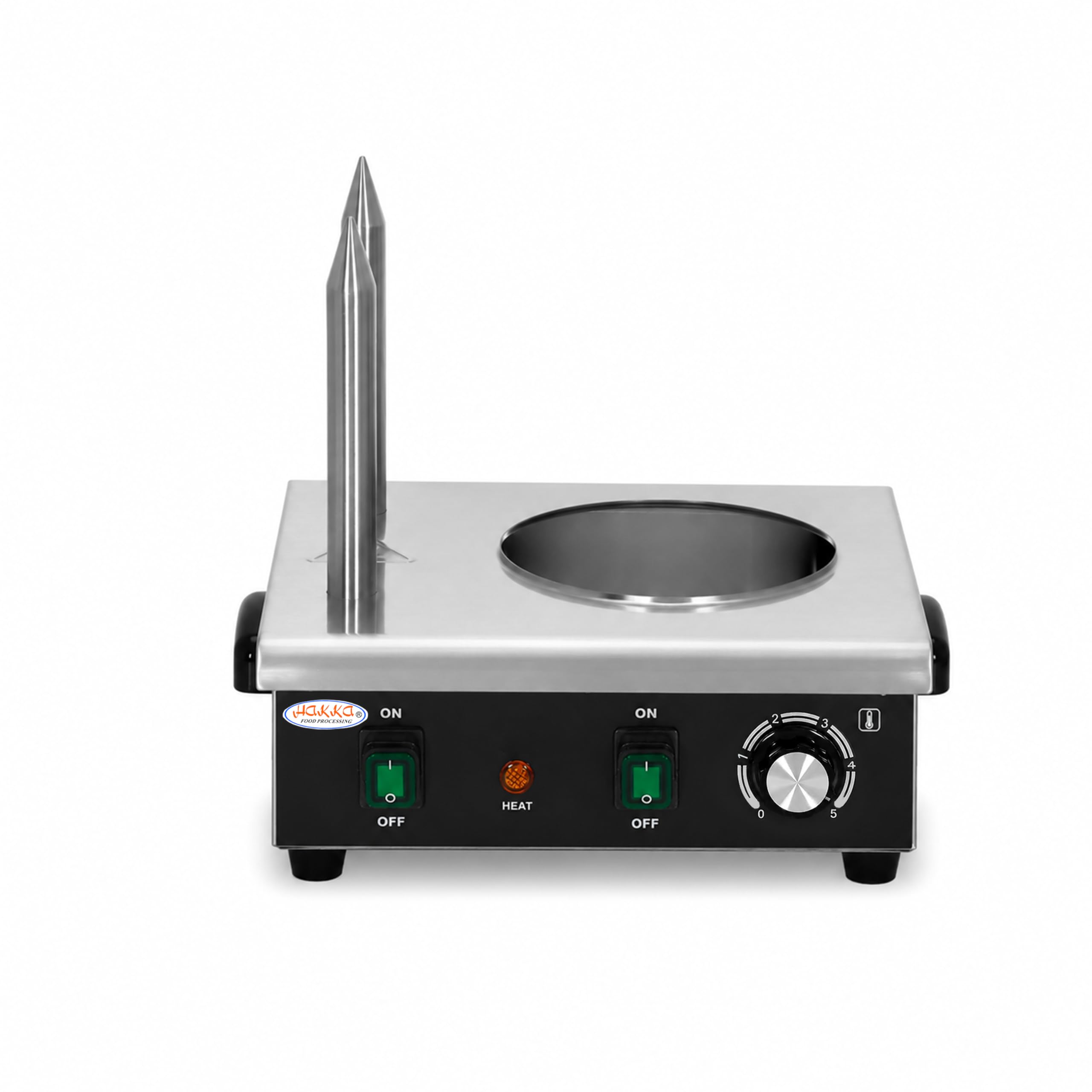 Hakka Machine à Hot-Dogs Professionnelle avec 2 Fentes Pour Toast, Cuiseur Vapeur électrique Pour Hot-Dogs et Chauffe-Pains, Pour Saucisses et Gressins, 220V/550W