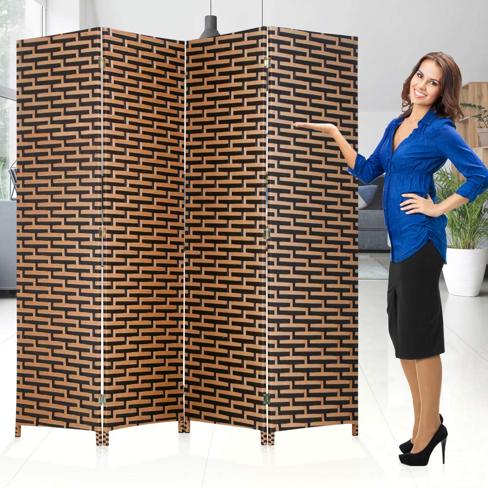 Dkeli Room Dividers and Folding Privacy Screens 4 Panel 6 ft Foldable