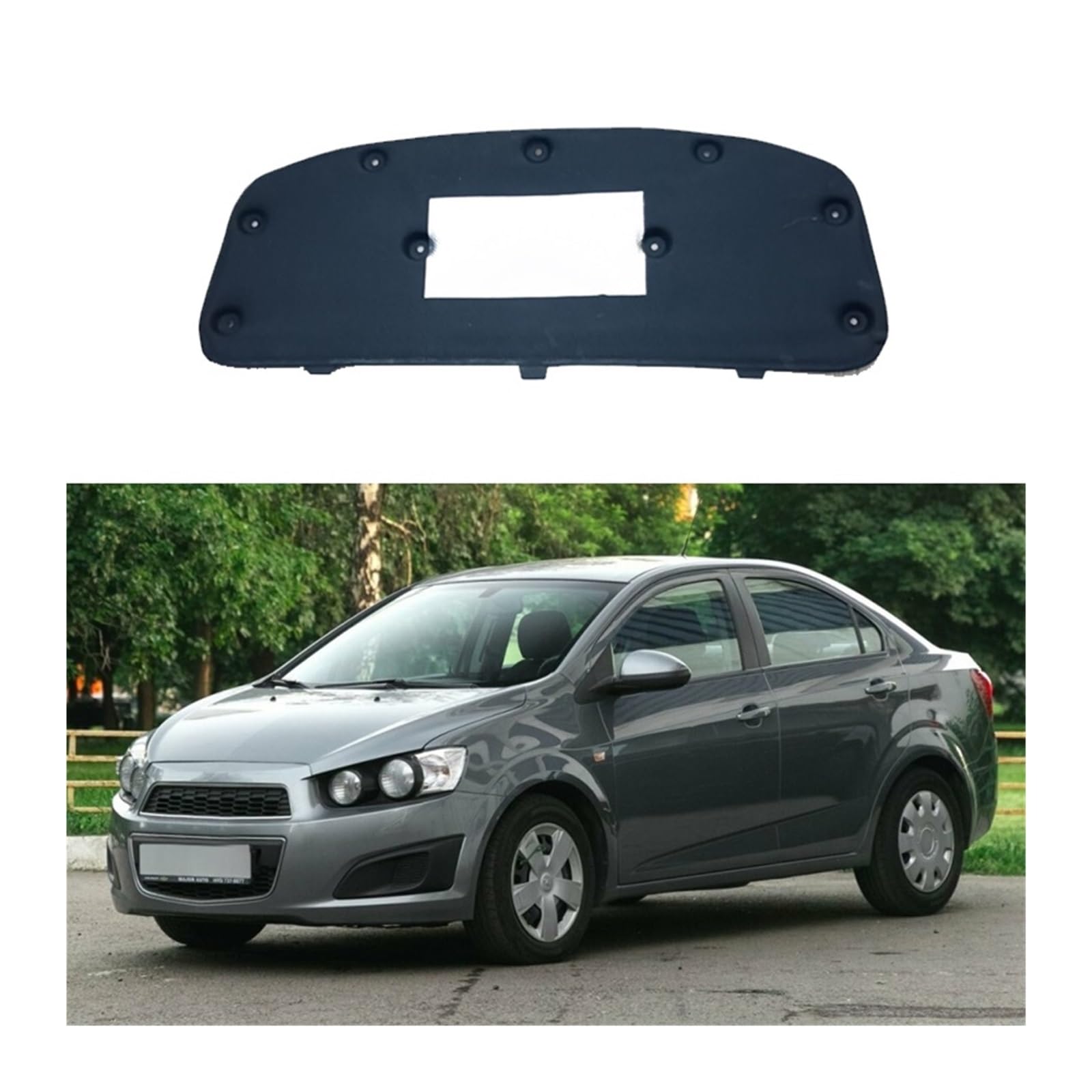 Wexuthczm Style 1 Front Hood Engine Compatible For Chevrolet Aveo T300 Compatible For Chevrolet Sonic/Holden Barina 12~20 Sound Insulation Soundproof Mat Pad Auto Parts