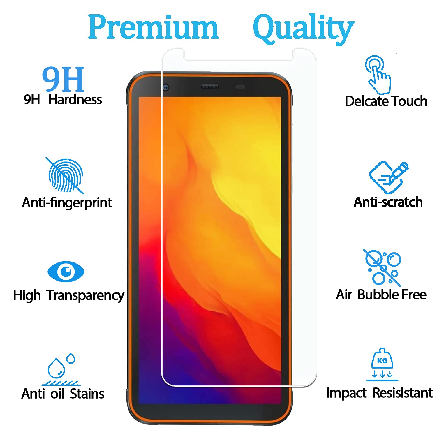 Film Protection Écran Pour Blackview BV6300 Pro – Transparent, Marque Dipos, Neuf