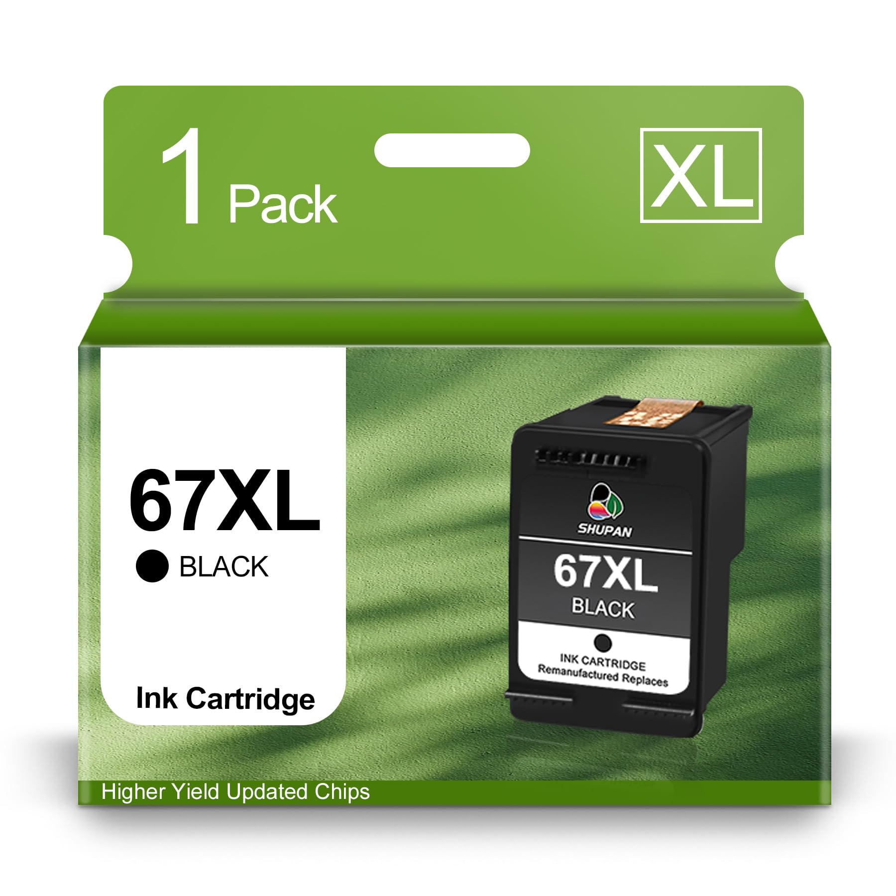 HP 67XL Black Ink Cartridge Replacement - High Yield Compatible With Envy & DeskJet Printers | 1-Pack