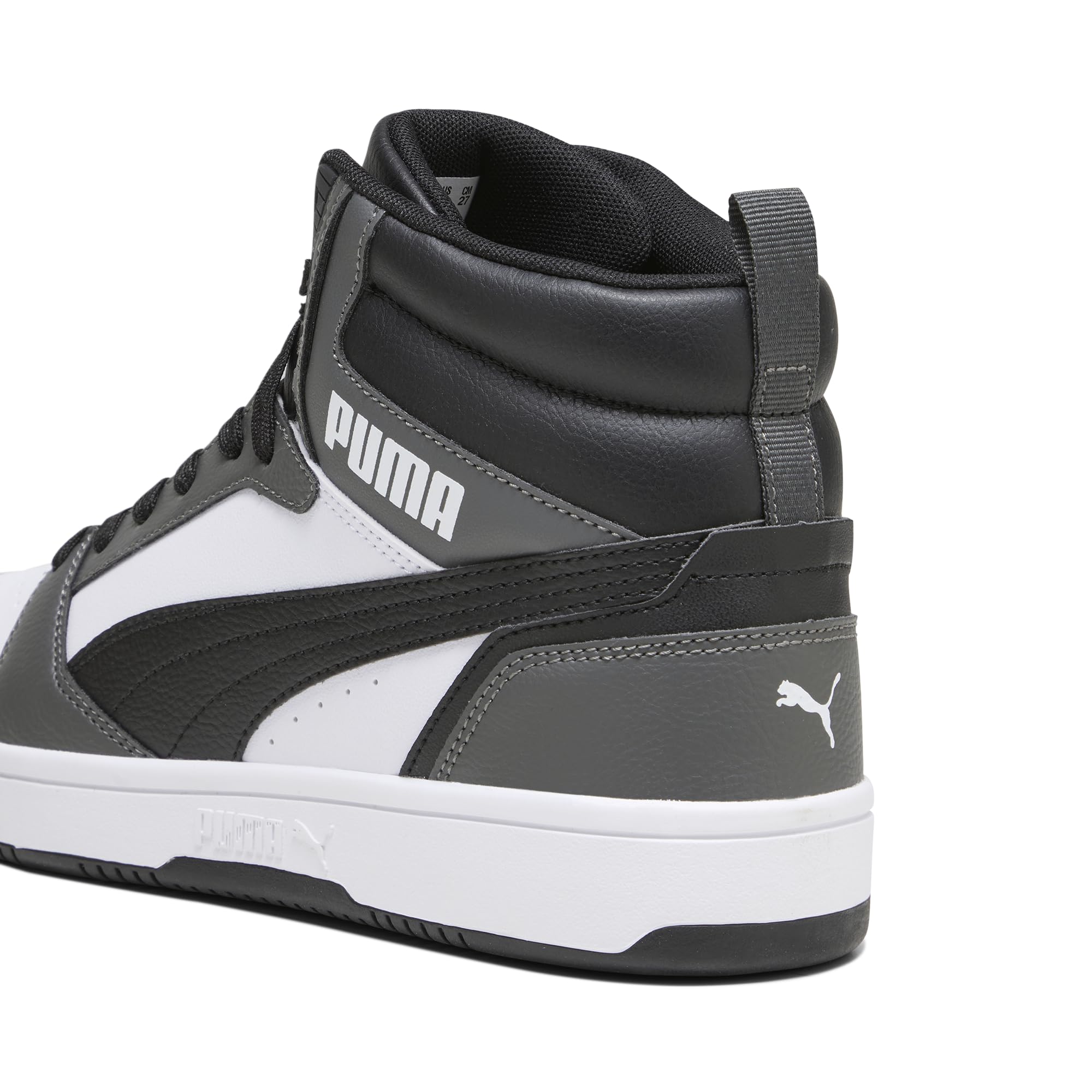 PUMA Rebound V6 Adidasy Uniseks,PUMA WHITE-PUMA BLACK-SHADOW GRAY,42.5 EU