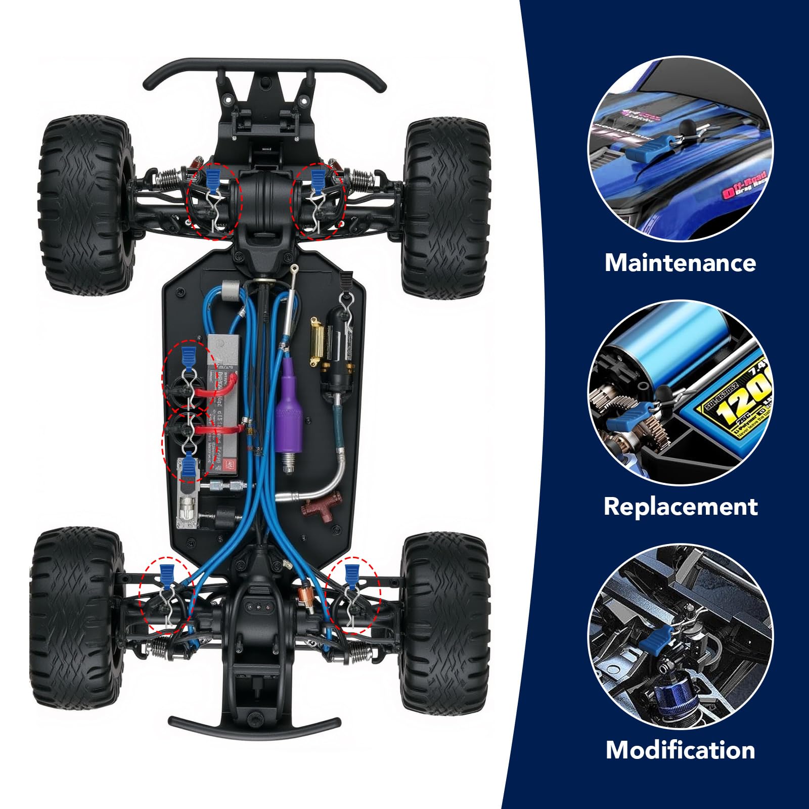 36 stuks RC carrosserieclips met scheurlussen, RC lichaam shell pin auto-accessoires, R type carrosserieklemmen, RC onderdelen RC splint voor 1/10, 1/12 en 1/16 afstandsbediening auto shell model 36 stuks RC carrosserieclips met scheurlussen, RC lichaam shell pin auto-accessoires, R type carrosserieklemmen, RC onderdelen RC splint voor 1/10, 1/12 en 1/16 afstandsbediening auto shell model