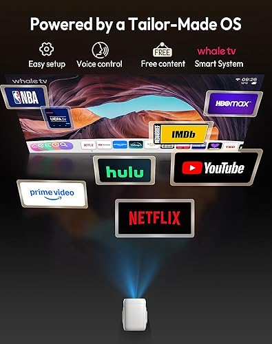 Miniatura 6 de Xgody Proyector Nativo 1080P Full HD certificado por Netflix 450ANSI de alto brillo, enfoque automático y proyector inteligente N5 controlado por