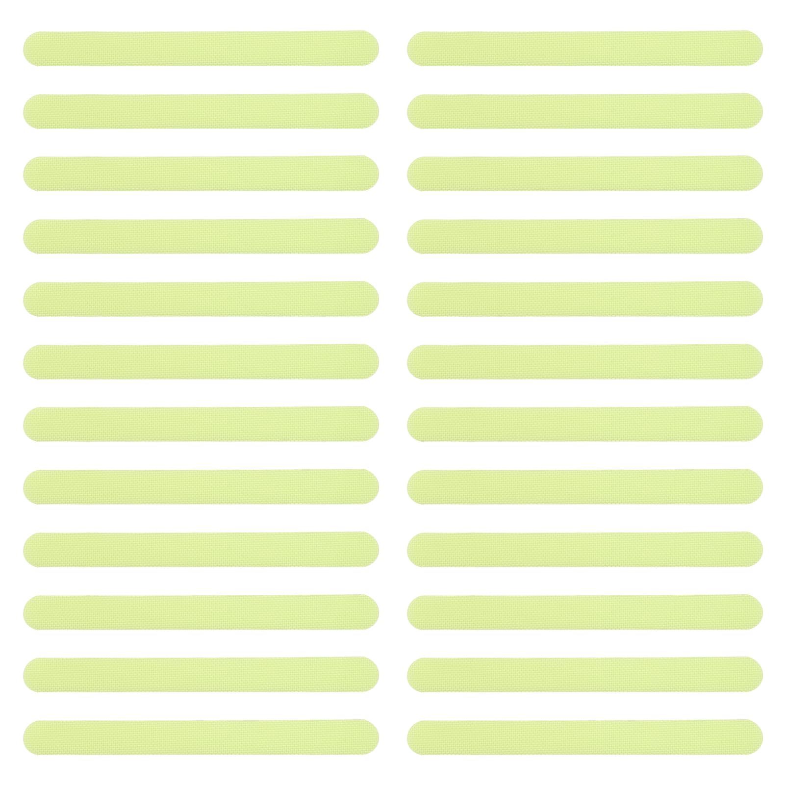 Glow in Dark Anti Slip Tape 24pcs Self-Adhesive Stair Steps Nonslip Strips 2X20cm Waterproof Safety Warning Tapes Reflective Steps Strips for Staircases Bunk Bed Bathtub Kitchen Swimming Pools