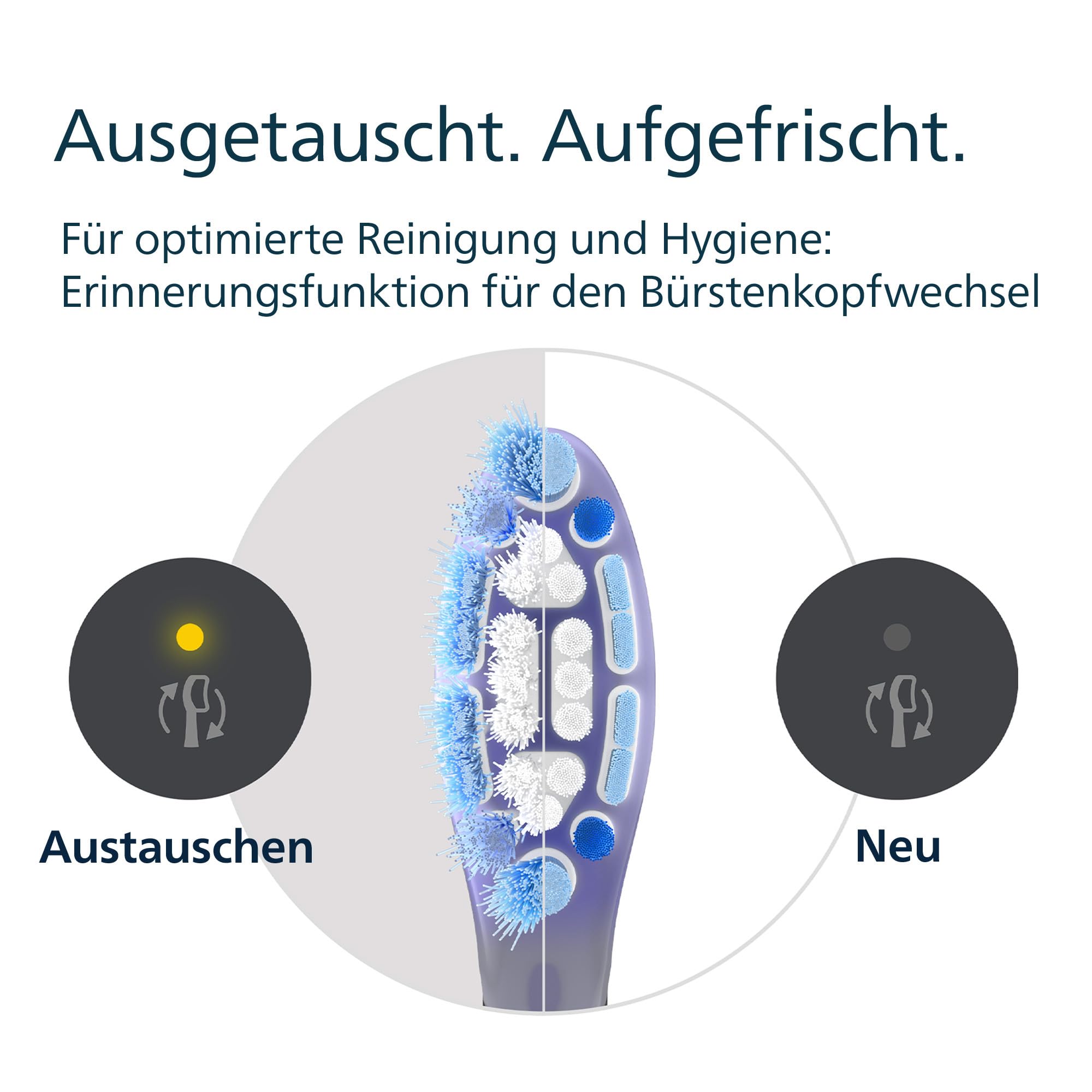 Philips Sonicare G3 Premium Gum Care, Original Ersatzbürstenköpfe, Schwarz, 6er-Pack, HX9056/88