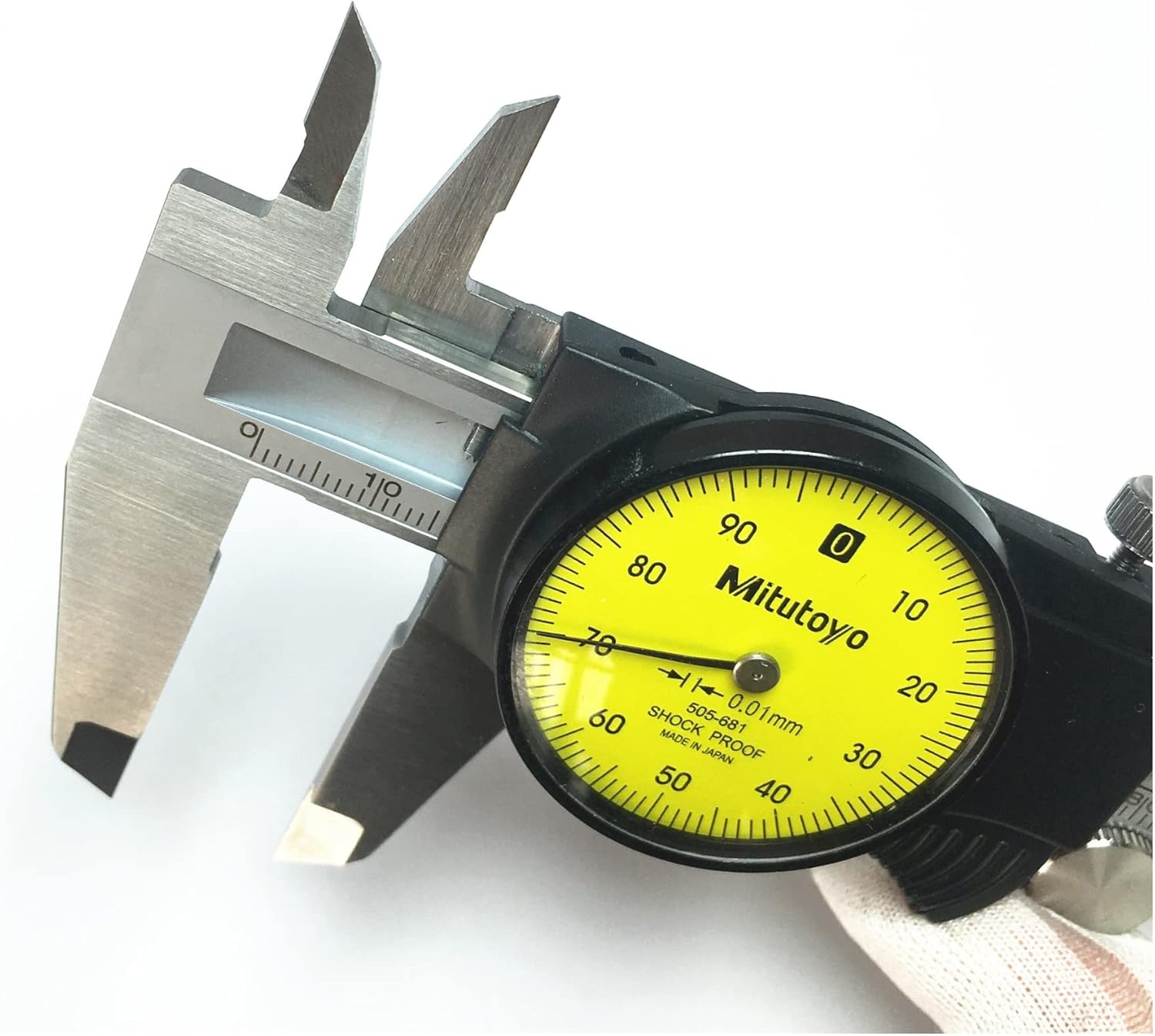 Outside Micrometer Abs Dial Caliper 0-6In 0-150Mm 505-681 8In 200Mm 505-682 0.01Mm Vernier Caliper Micrometer Measuring Tool Micrometer Ruler,200mm 505-682
