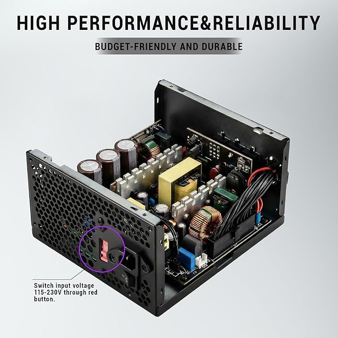 Fuente de Poder ATX 700W ICESHARKS con Ventilador 120mm miniatura 3